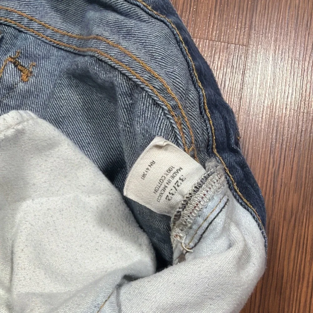 Polo Ralph Lauren Sullivan Slim Jeans RL Mens 32x31 Distressed Wash Denim Y2K